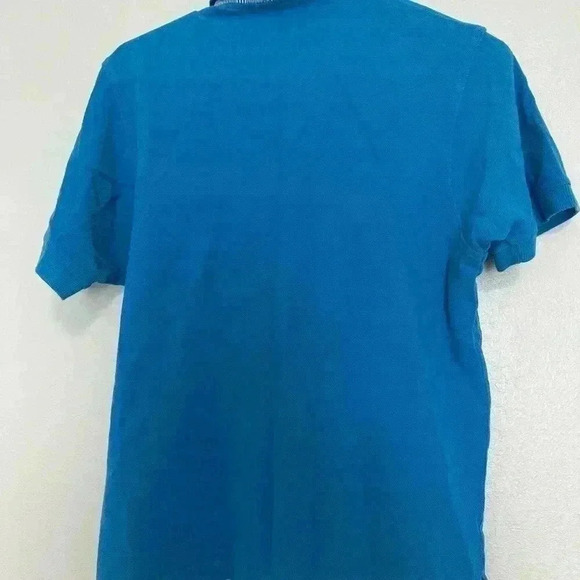 Burberry London Blue 100% Cotton Short Sleeve Polo Shirt Women's Size S - Picture 5 of 6